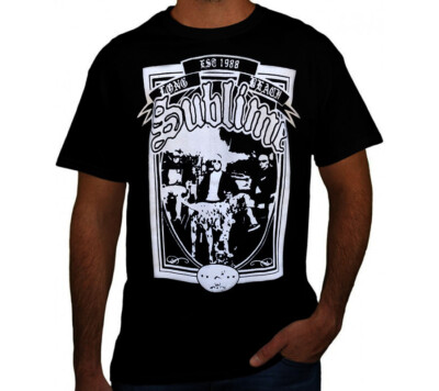 SUBLIME DOG PUNK ROCK Black T Shirt