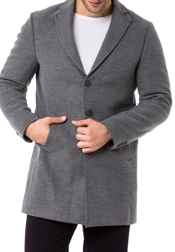 Redbridge Herren Trenchcoat Mantel lange Jacke Business-Jacke Übergangsjacke - 第 7/45 張圖片