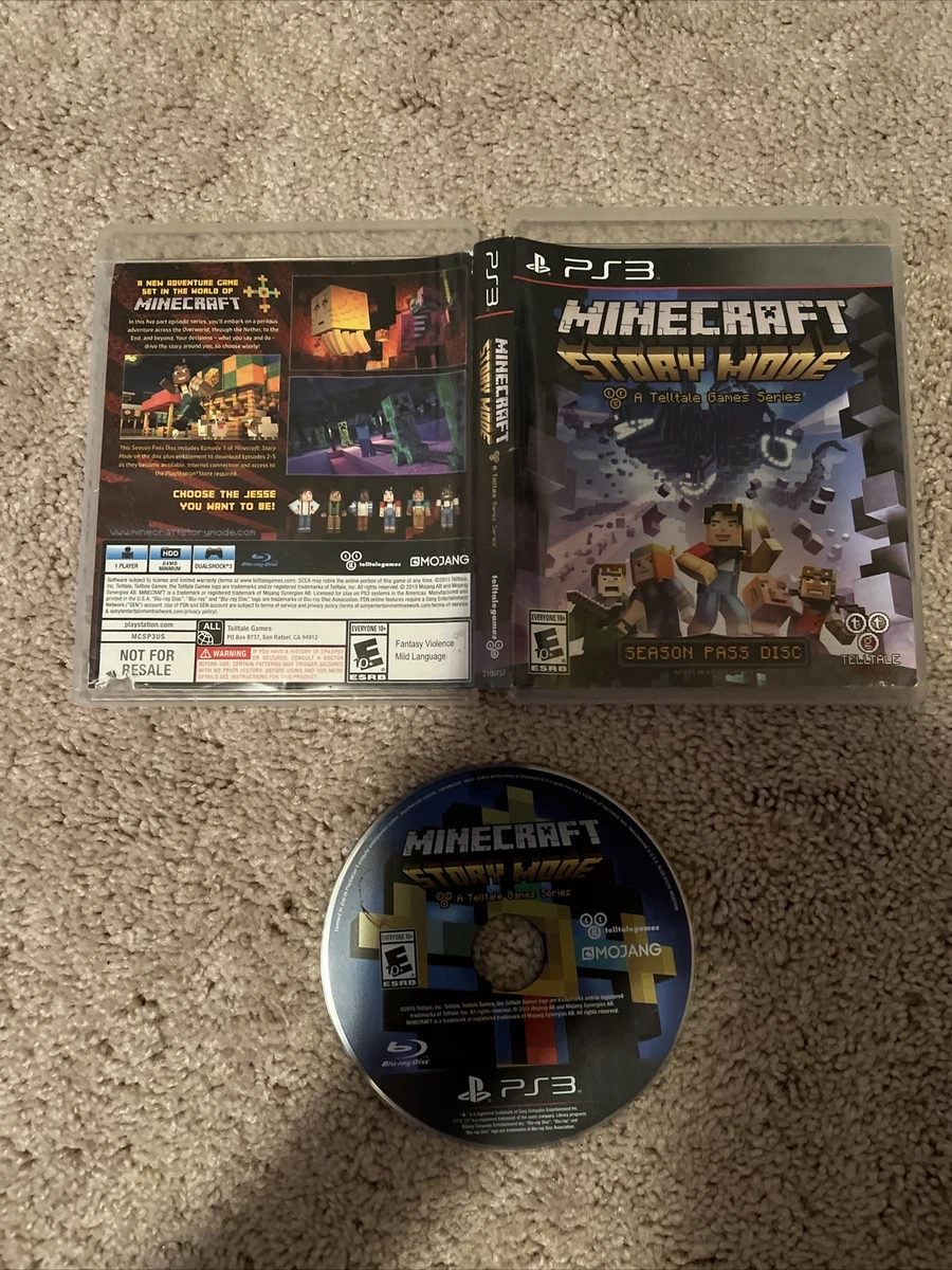  Minecraft: Story Mode - A Telltale Game Series - Season Disc  (PS3) : Video Games