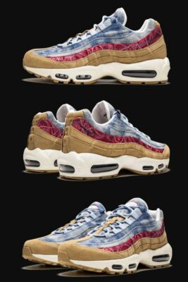 Nike Air Max 95 Wild West BV6059 200 Parachute Red Blue Denim Gum