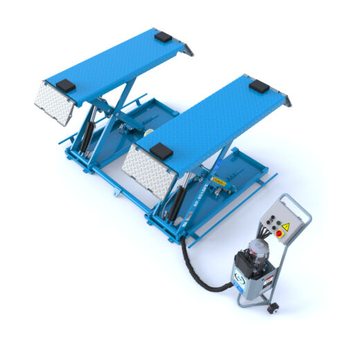 Kurzhub Scherenhebebühne Hebebühne Schere Mobil 3000Kg 230Volt Autohebebühne - Bild 5 von 7