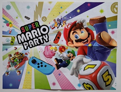 Super Mario Party Poster 16'' X 20'' Out Of Print Nintendo Force Insert