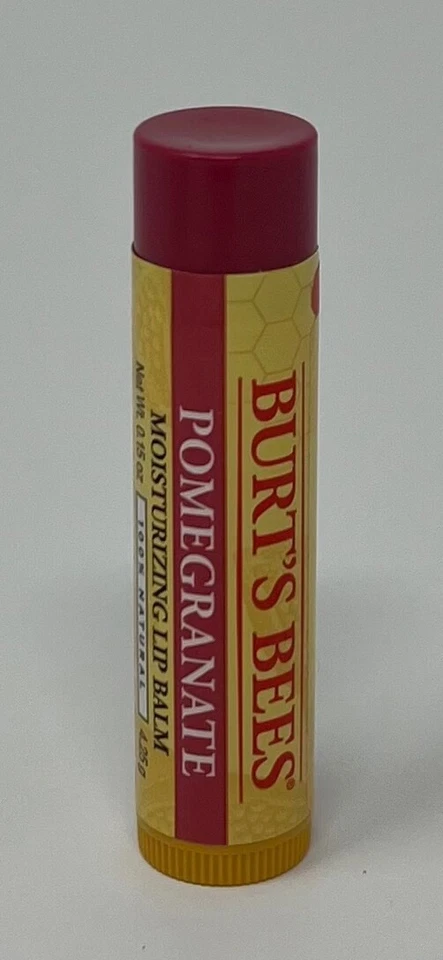 LOTE DE 5 NUEVOS BÁLSAMO LABIAL HIDRATANTE GRANADA BURT'S BEES BARRA 100% NATURAL Foto 2 de 3