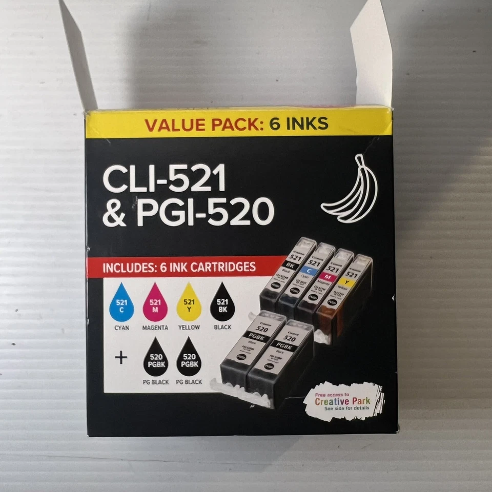 Canon CLI-521 & PGI-520 Value Pack (8 inks) FREE POST - Image 3 of 4