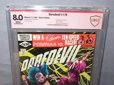 アメコミ Daredevil #176 Marvel スパイダーマン Xmen DAREDEVIL #176 (STick 1st app, Signed by Frank Miller) CBCS 8.0 VF
