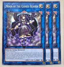 Yugioh! 3x Moon of the Closed Heaven INFO-EN098 Common 1st Ed NM