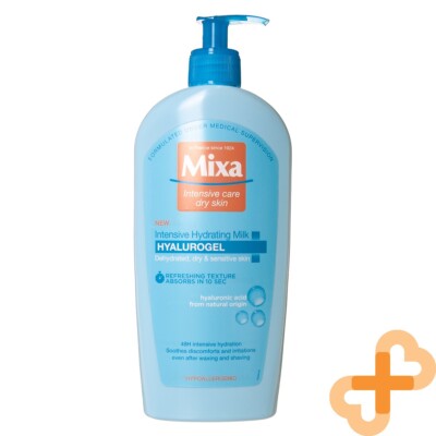 Mixa Hyalurogel Body Lotion 400ml Sensitive Dry Skin Hyaluronic Acid