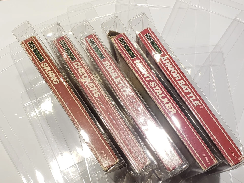 10 OVERSIZE Intellivision Video Game Clear Case Cases Sleeve Box Protector CIB - Image 2 of 2