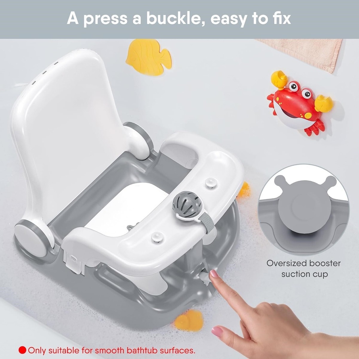 Asiento De Bañera Para Sentarse, Silla De Baño Antideslizante, Estable