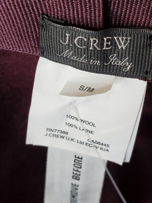 J.Crew Fedora Western Hat Grosgrain Trim 100% Wool Made in  display picture 2