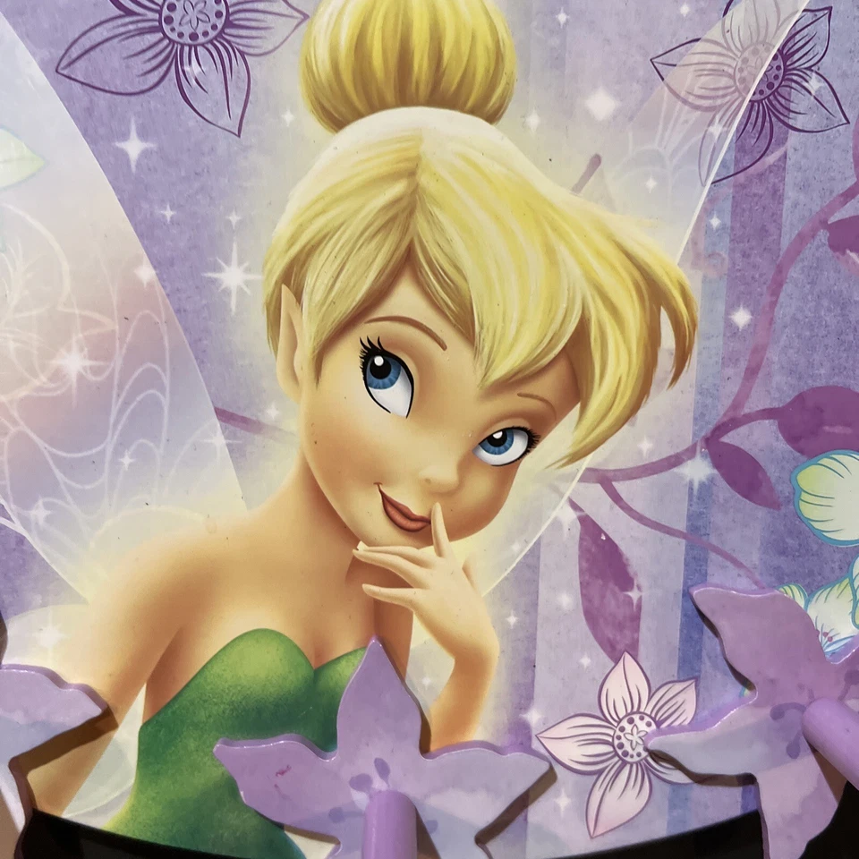 Perchero de pared Disney Tinkerbell Fairy, 15"x10,5", juguete Peter Pan. Madera y pintura Foto 2 de 3