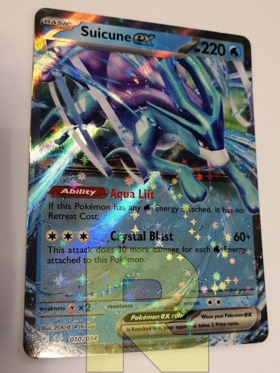 Suicune EX ® Pokemon TCG Classic CLB 010/034 ® Promo Holo Suicune EX ® Pokemon TCG Classic CLB 010/034 ® Promo Holo
