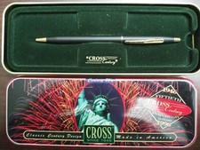 Cross Classic Century Ballpoint Pen Black/23 Kt. Gold Accents 2502 CLB