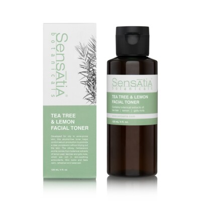 SENSATIA BOTANICALS Tea Tree & Lemon Facial Toner  120ml Treat Acne-prone Skin