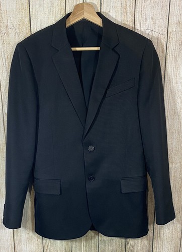 LOUIS VUITTON UNIFORMES MEN'S BLACK 2 BUTTON SUIT JACKET Sz 48 | eBay