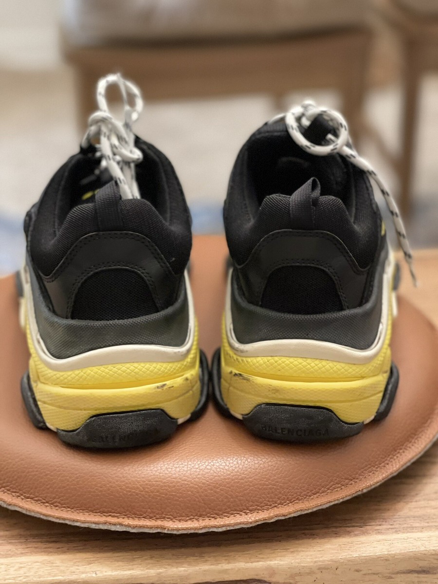 Balenciaga Triple S Black And Yellow Size US 11 EU 41 | eBay Balenciaga Triple S Black And Yellow Size US 11 EU 41 | eBay