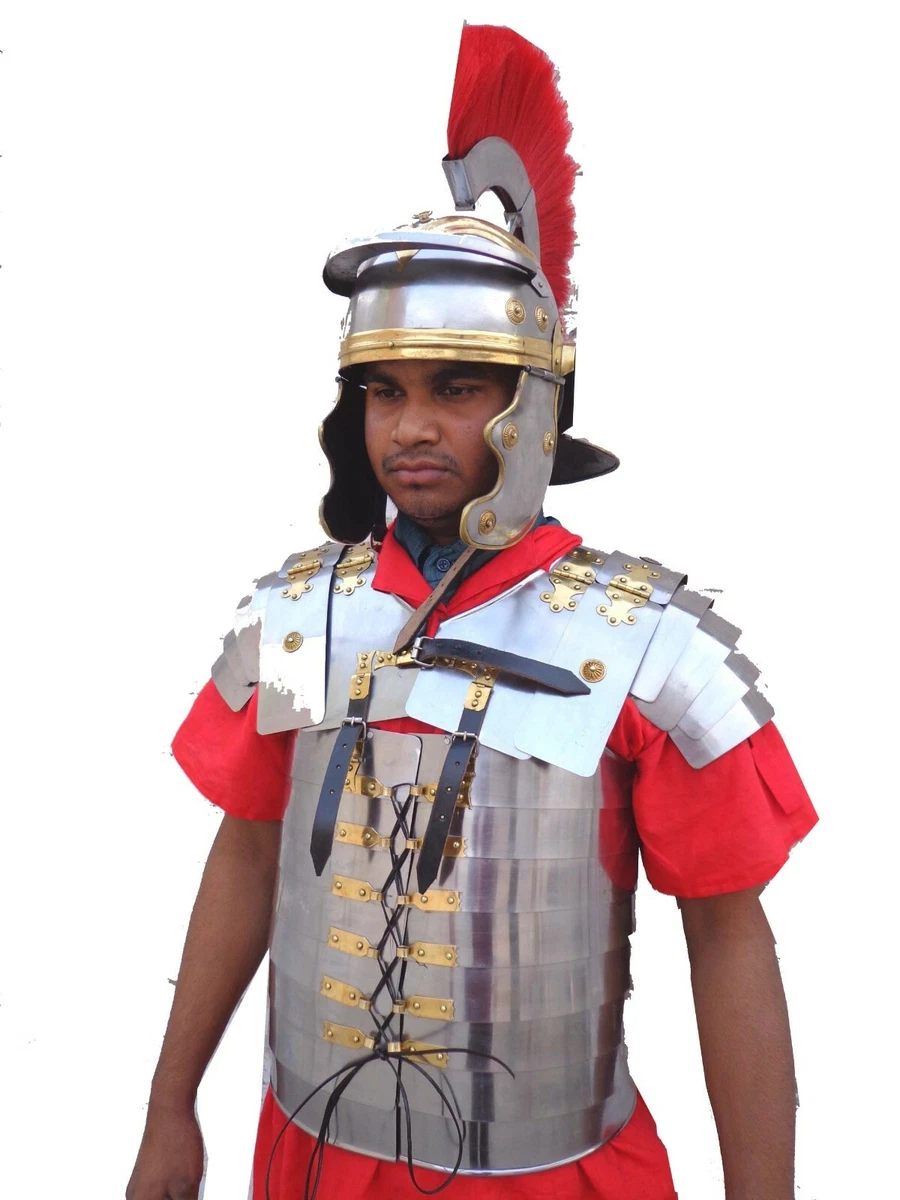 Roman Lorica Segmentata Segmenta Armor + Roman Centurion Helmet Armour  Costume