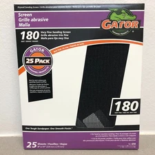 GATOR 4250 9x11 inch 180 Grit Very Fine 25 Pk of Screen Sheets