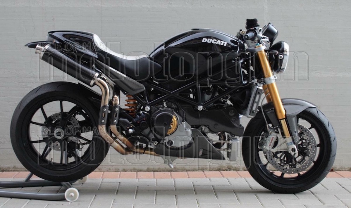 SPARK 2 EXHAUST HIGH APPROVED CARBON ROUND DUCATI MONSTER