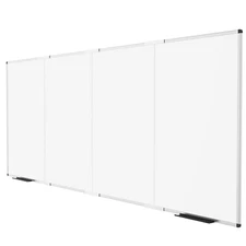 VIZ-PRO Large Dry Erase Board/Magnetic Foldable Whiteboard, 120 X 48 Inches