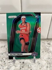 2024 Panini WNBA Prizm Aaliyah Edwards Green Prizm Variation Rookie Card #142