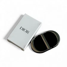 DIOR BEAUTY CD Logo Dual Mirror Phone Ring Metal Holder Stand- 3M - Silver/Black