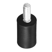 M4 Thread Male Female Rubber Mounts Vibration Isolators 10x15mm Black 8pcs