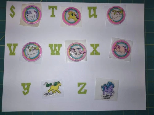 My Little Pony Puffy & Flat Stickers MLP Vintage 1980s G1 Assortment