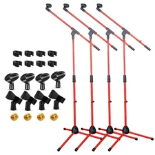 5Core Tripod Mic Stand Adjustable Heavy Duty Floor Holder Microphone Boom Arm 4x