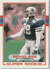 1989 Topps - Michael Irvin #383 Rookie Card Cowboys HOF RC