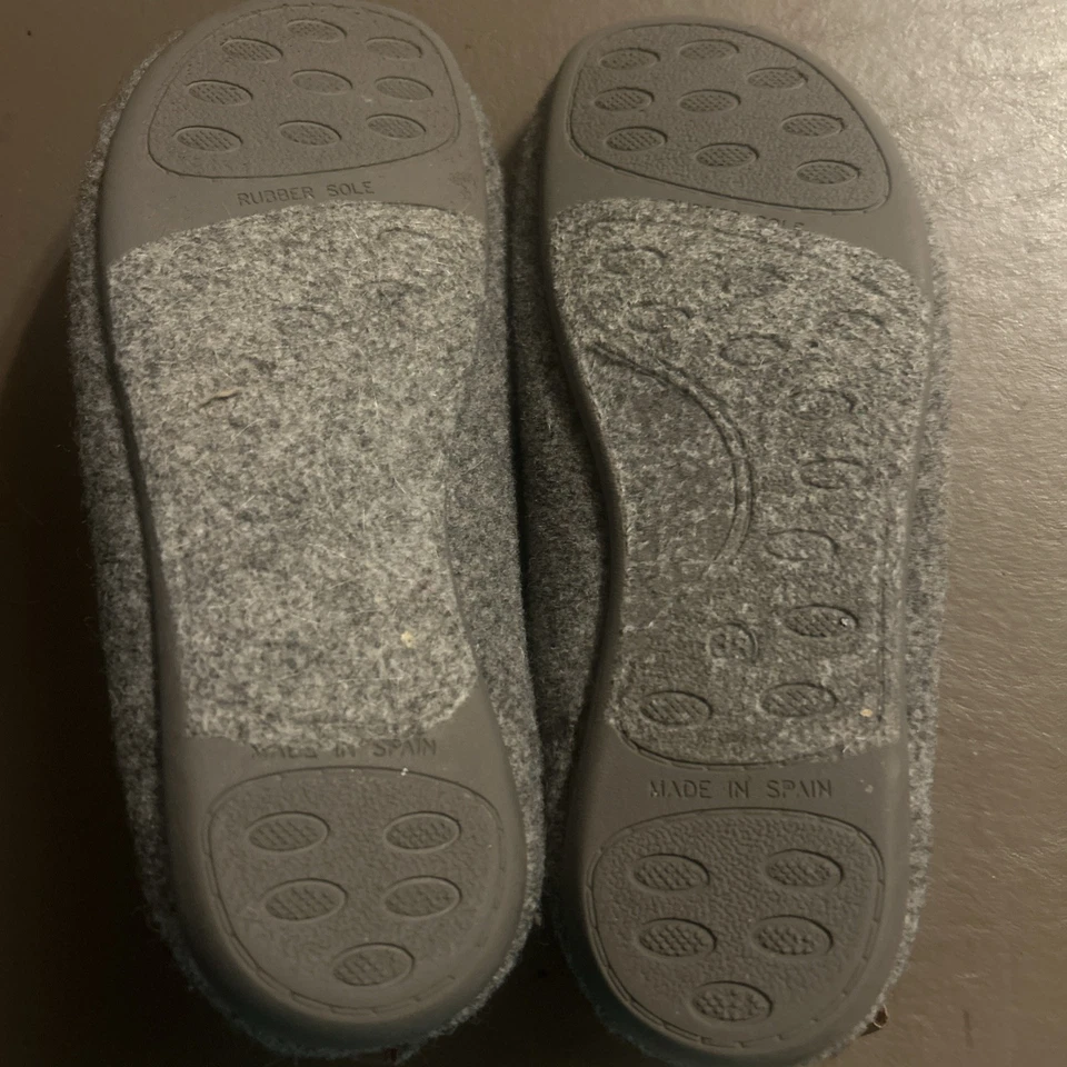ЖЕНСКИЕ СЕРЫЕ ТАПОЧКИ БОТИНОК - ОТ: ПАТРИЦИЯ ЗЕЛЕНЫЙ РАЗМЕР: 33 - СДЕЛАНО В ИСПАНИИ - Изображение 4 из 4