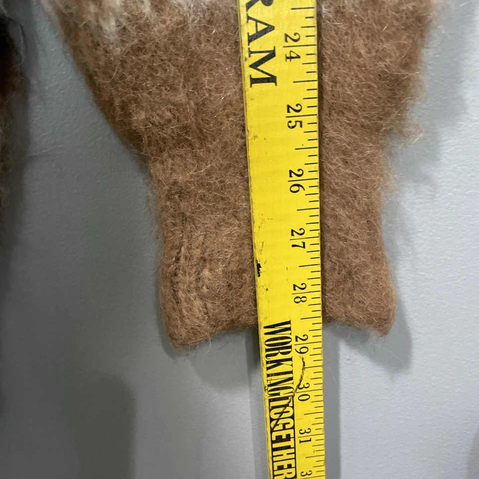 Vintage Handmade Oversized Alpaca Wool Sweater XL 44-45” Chest Soft - Image 4 of 4