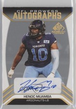2023 SP Game Used Edition CFL Prowess Auto Henoc Muamba #CPA-HM Auto 0q3