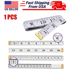 1pc 60" 150cm Soft PVC Fabric Cloth Sewing Tailor Tape Measure Ruler SAE Metric