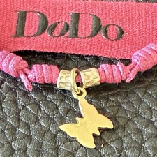 Dodo Pomellato Bracciale Ciondolo Farfalla Oro Giallo 18kt 750 Fuori Produzione 