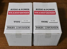 Extra RARE Pair Tamura interstage transformer STU-5KA 5K ohm/80mA
