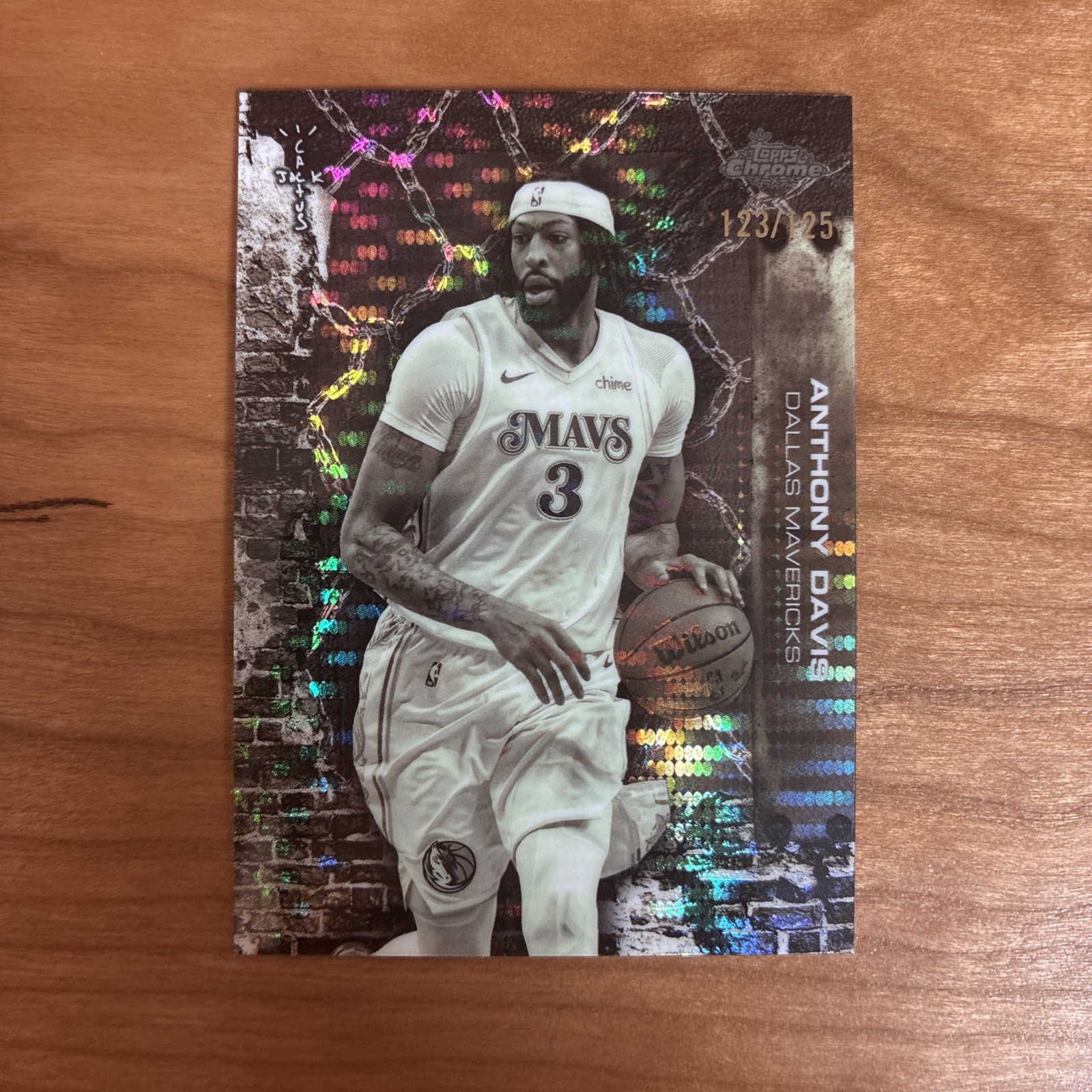 2025-26 Topps Chrome Cactus Jack- Anthony Davis Pulsar Refractor /125