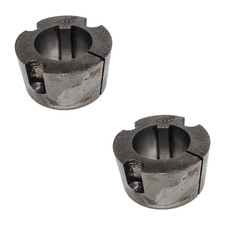 DODGE TAPER LOCK BUSHINGS 1210-1-1/8" LOT OF 2 1/4 X 1/8" KEY STEEL