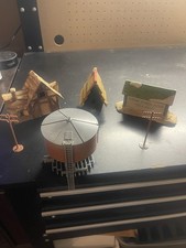 Vintage model railroad scenery pieces B1 