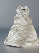 Sportsgirl White Eyelet Playsuit Romper Size 12