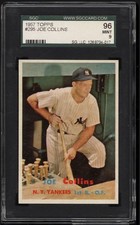 1957 TOPPS #295 JOE COLLINS SGC 9 