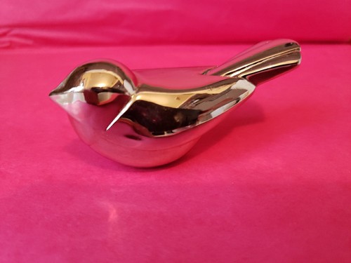 Vtg 1960s DANSK INTERNATIONAL Silverplate Metal “DOVE” Figurine/Paperweight