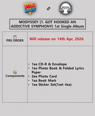 MODYSSEY 1.GOT HOOKED AN ADDICTIVE SYMPHONY 1st Single Album CD+