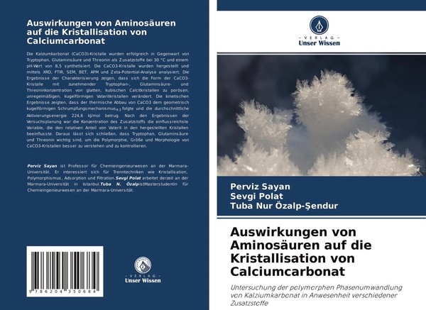 Auswirkungen Von AminosäUren Auf Die Kristallisation Von Calciumcarbonat Buch-image