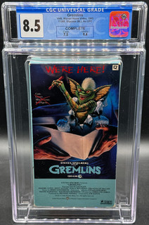 RARE 1985 Gremlins VHS Graded CGC 8.5 CIB Complete 9.4 Tape ICONIC Vtg 80s Movie