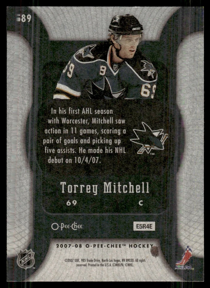 2007-08 O-Pee-Chee ! Justin Williams Carolina Hurricanes #89 - Image 2 of 2