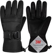 Ski Gloves, Warmest Waterproof and Breathable Snow Gloves for Cold Weather, Fits