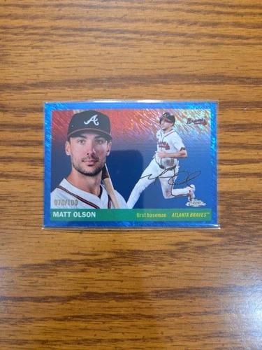 Matt Olson 2025 Topps Chrome Matt Olson Blue