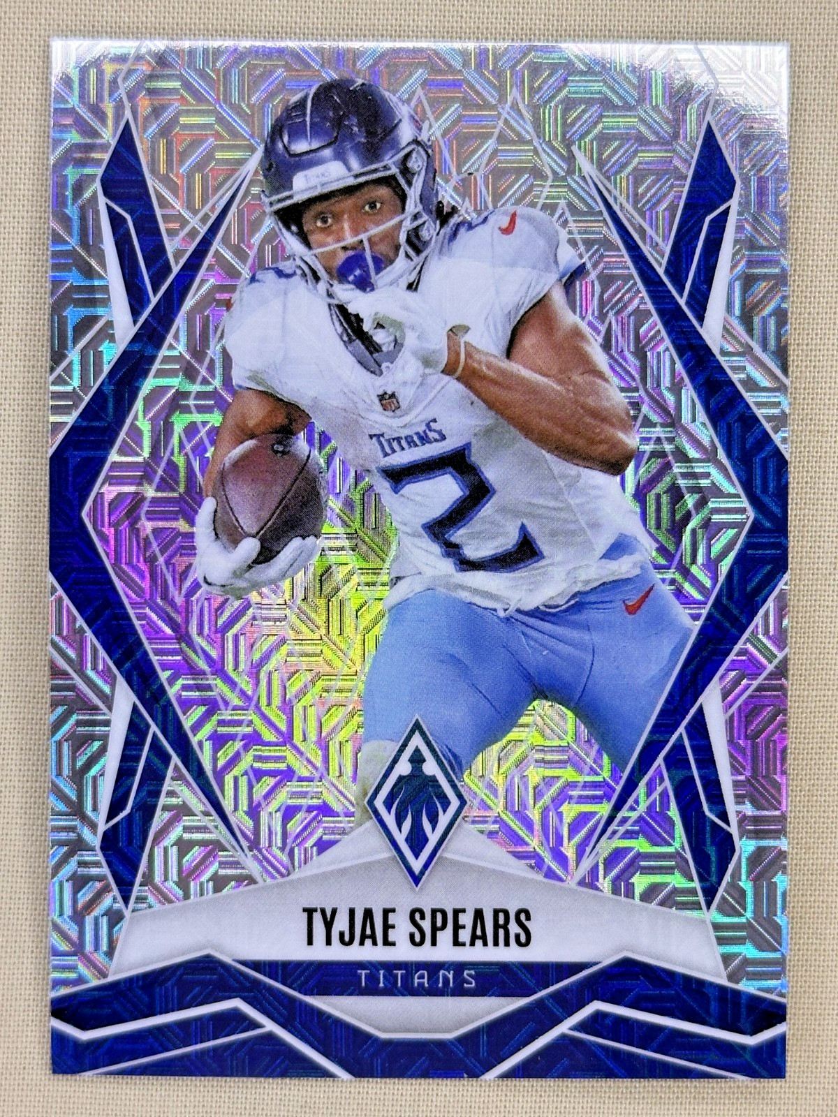 2025 Panini Phoenix Tyjae Spears Ash Mojo /25 Tennessee Titans #56