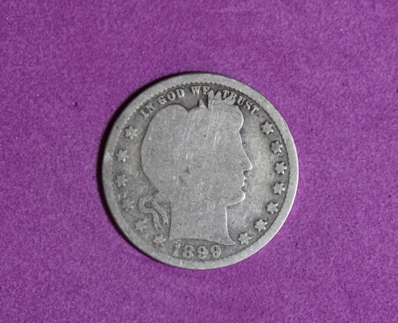 1899- Barber Quarter Dollar #P34814
